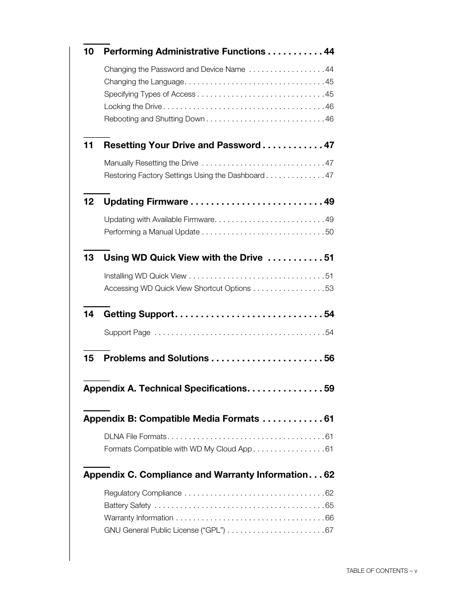 Western Digital My Passport Wireless User Manual User Manual | Page 5 / 73