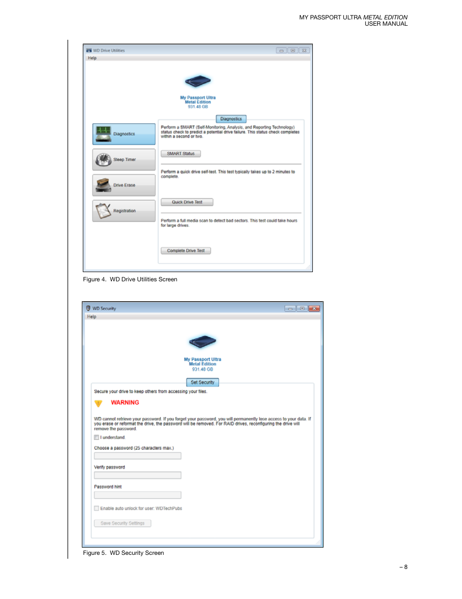 Western Digital My Passport Ultra Metal User Manual User Manual | Page 13 / 86