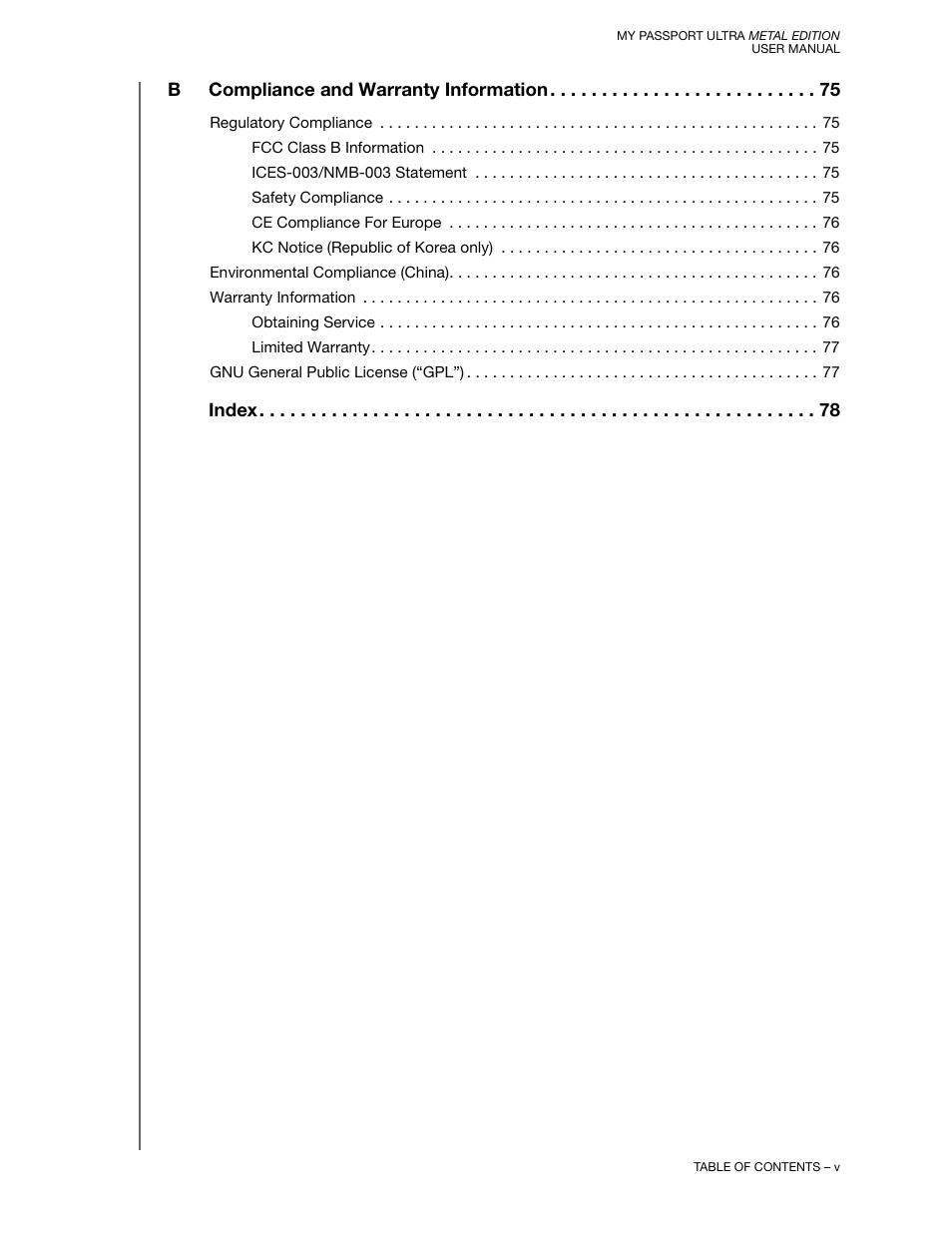 Western Digital My Passport Ultra Metal User Manual User Manual | Page 5 / 86