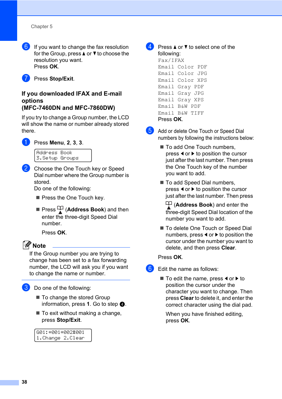 Brother ADVANCED MFC-7360 User Manual | Page 44 / 75