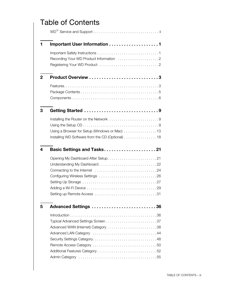 Western Digital My Net N900 Central User Manual User Manual | Page 3 / 97