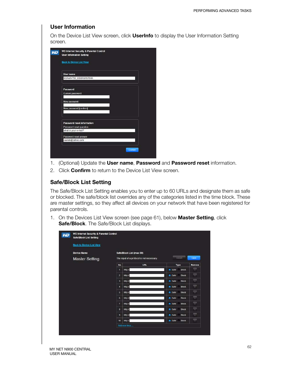 Western Digital My Net N900 Central User Manual User Manual | Page 66 / 97