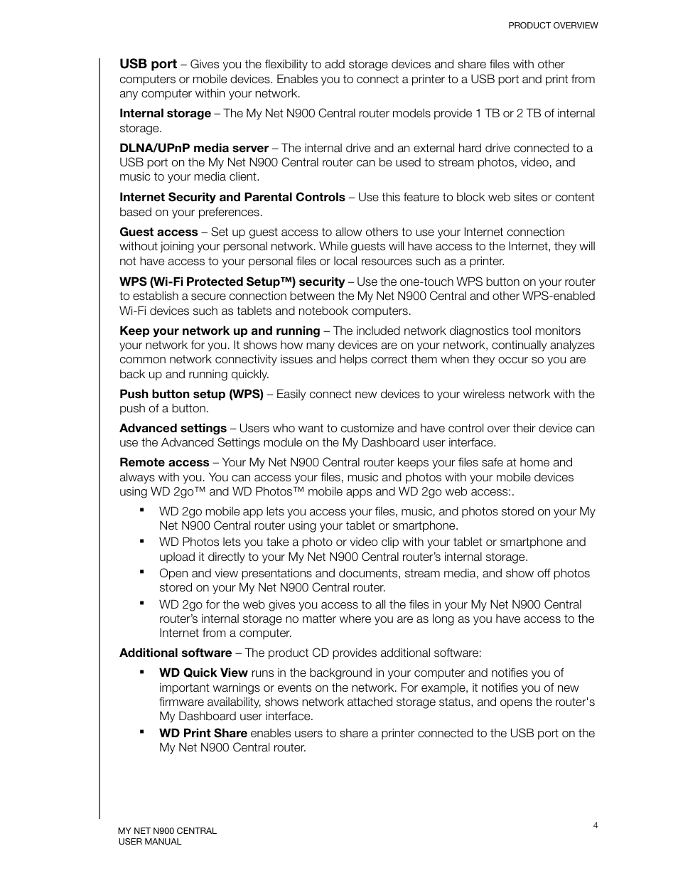 Western Digital My Net N900 Central User Manual User Manual | Page 8 / 97