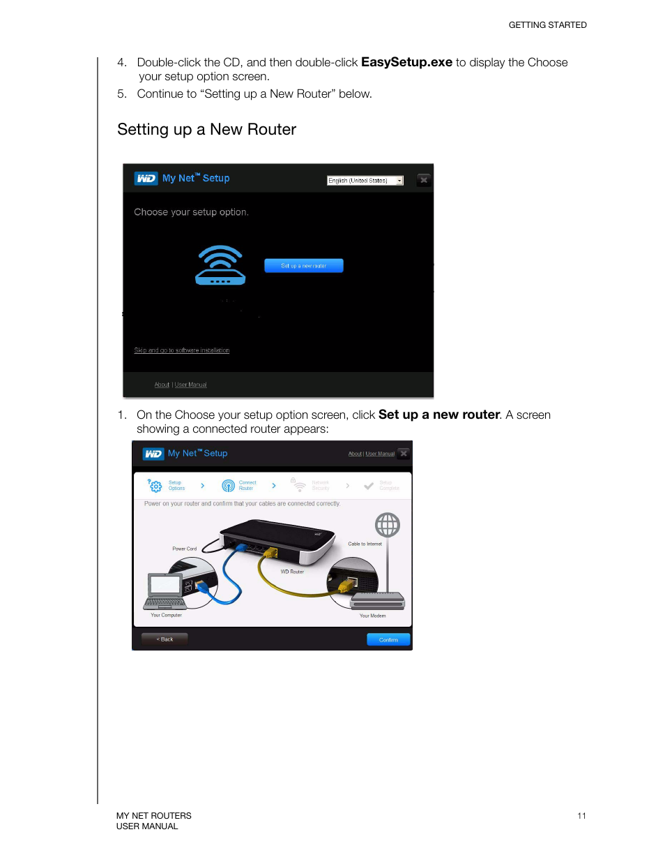 Setting up a new router | Western Digital My Net N750 User Manual User Manual | Page 15 / 93