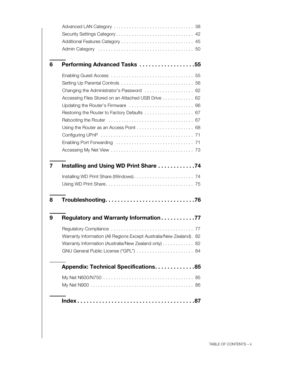 Western Digital My Net N750 User Manual User Manual | Page 4 / 93