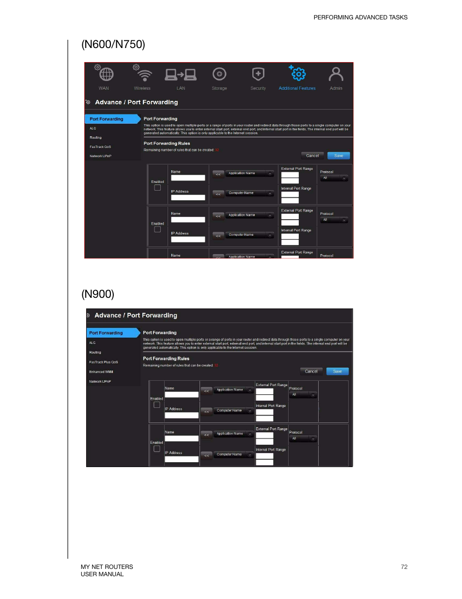 N600/n750), N900) | Western Digital My Net N750 User Manual User Manual | Page 76 / 93