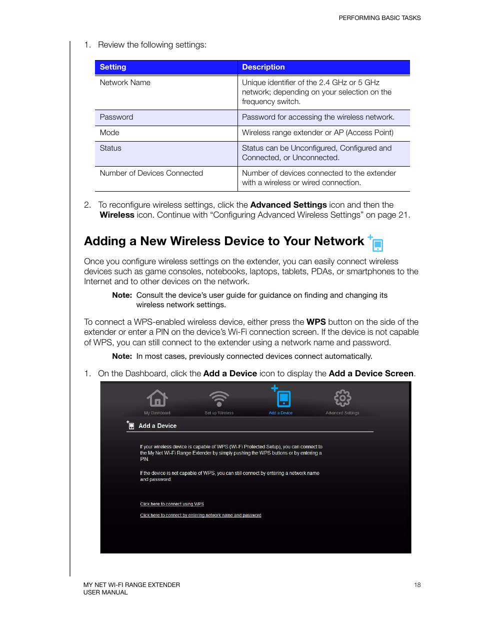 Adding a new wireless device to your network | Western Digital My Net Wi-fi Range Extender User Manual User Manual | Page 21 / 47