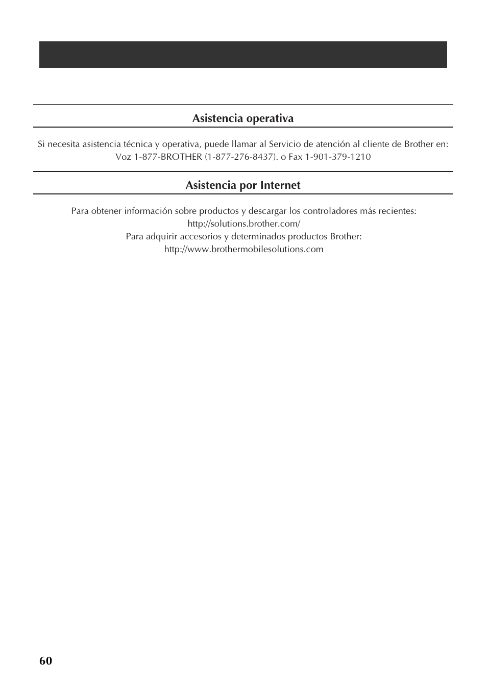 Información de contacto (solamente para ee. uu.), Información de contacto | Brother P-TOUCH PT-97OOPC User Manual | Page 117 / 118