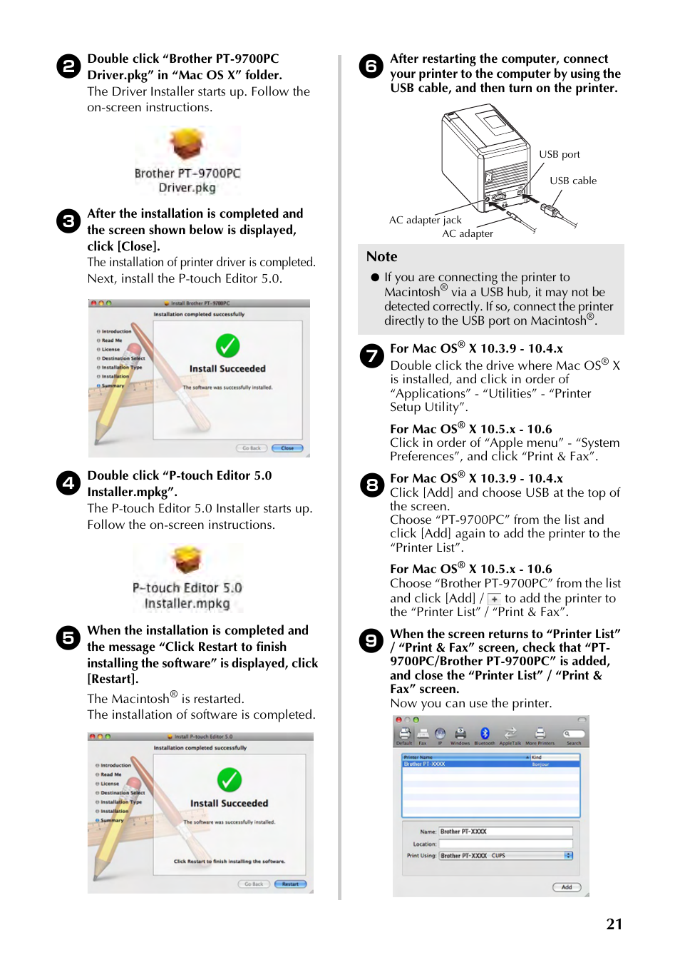 Brother P-TOUCH PT-97OOPC User Manual | Page 22 / 118