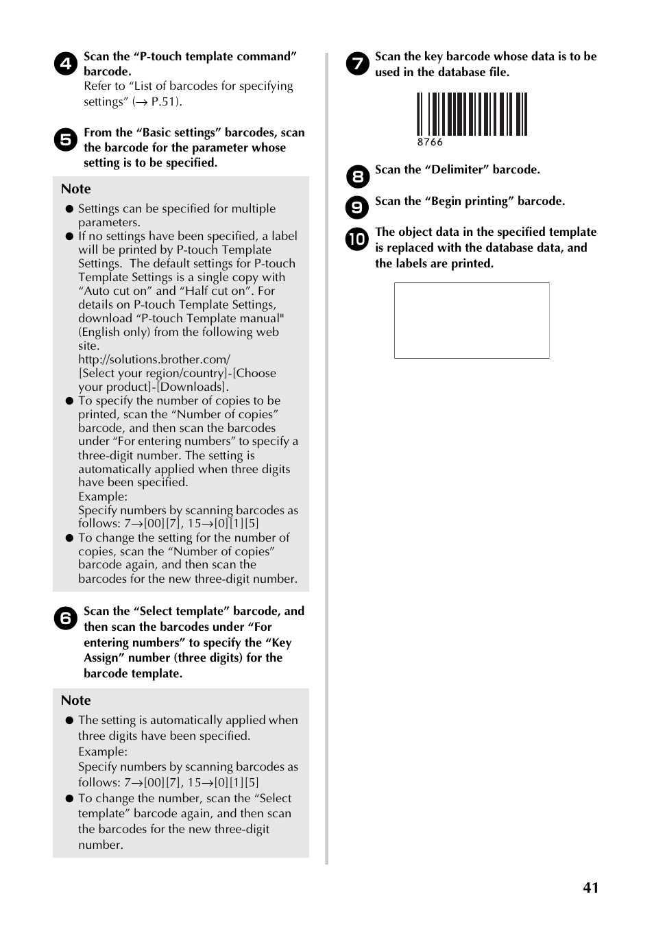 Brother P-TOUCH PT-97OOPC User Manual | Page 42 / 118