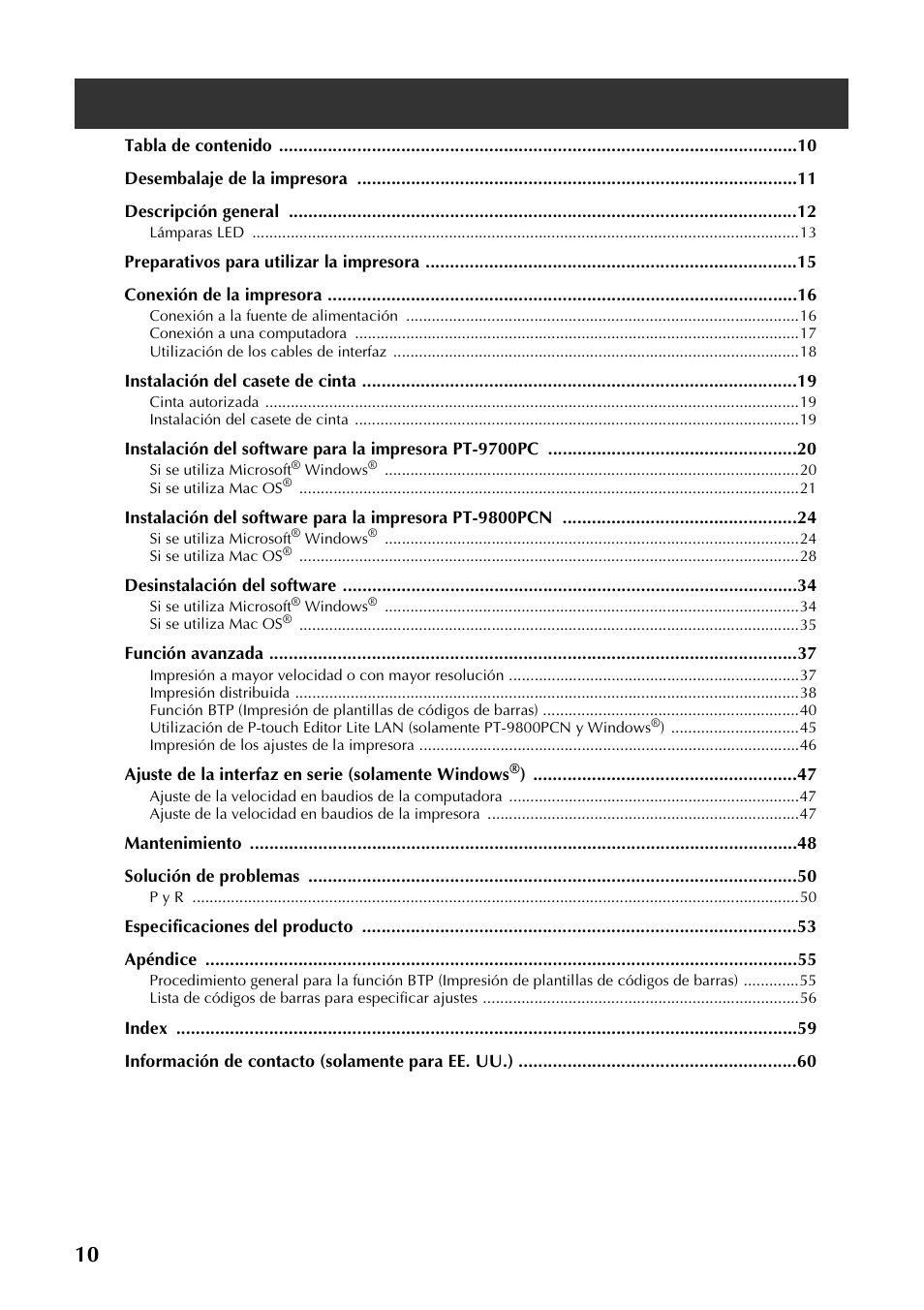 Brother P-TOUCH PT-97OOPC User Manual | Page 67 / 118