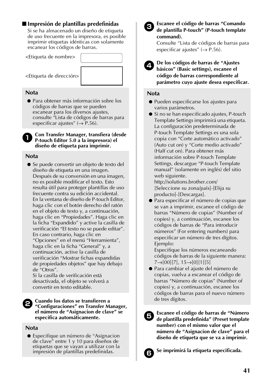 P.41) | Brother P-TOUCH PT-97OOPC User Manual | Page 98 / 118