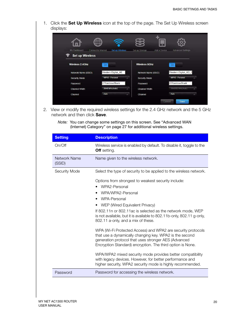 Western Digital My Net AC1300 Router User Manual User Manual | Page 24 / 77