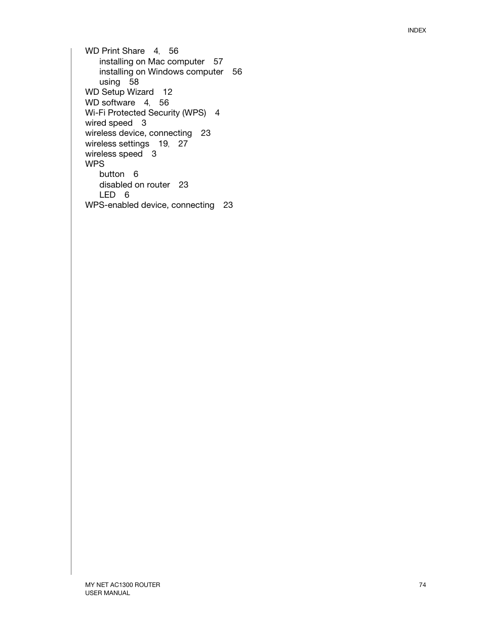 Western Digital My Net AC1300 Router User Manual User Manual | Page 76 / 77