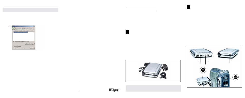 Western Digital WD Combo (USB / Firewire) External Drive Quick Install Guide User Manual | 2 pages