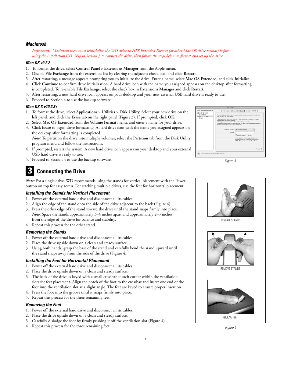 Connecting the drive | Western Digital WD Dual-Option USB External Drive Quick Install Guide User Manual | Page 2 / 4
