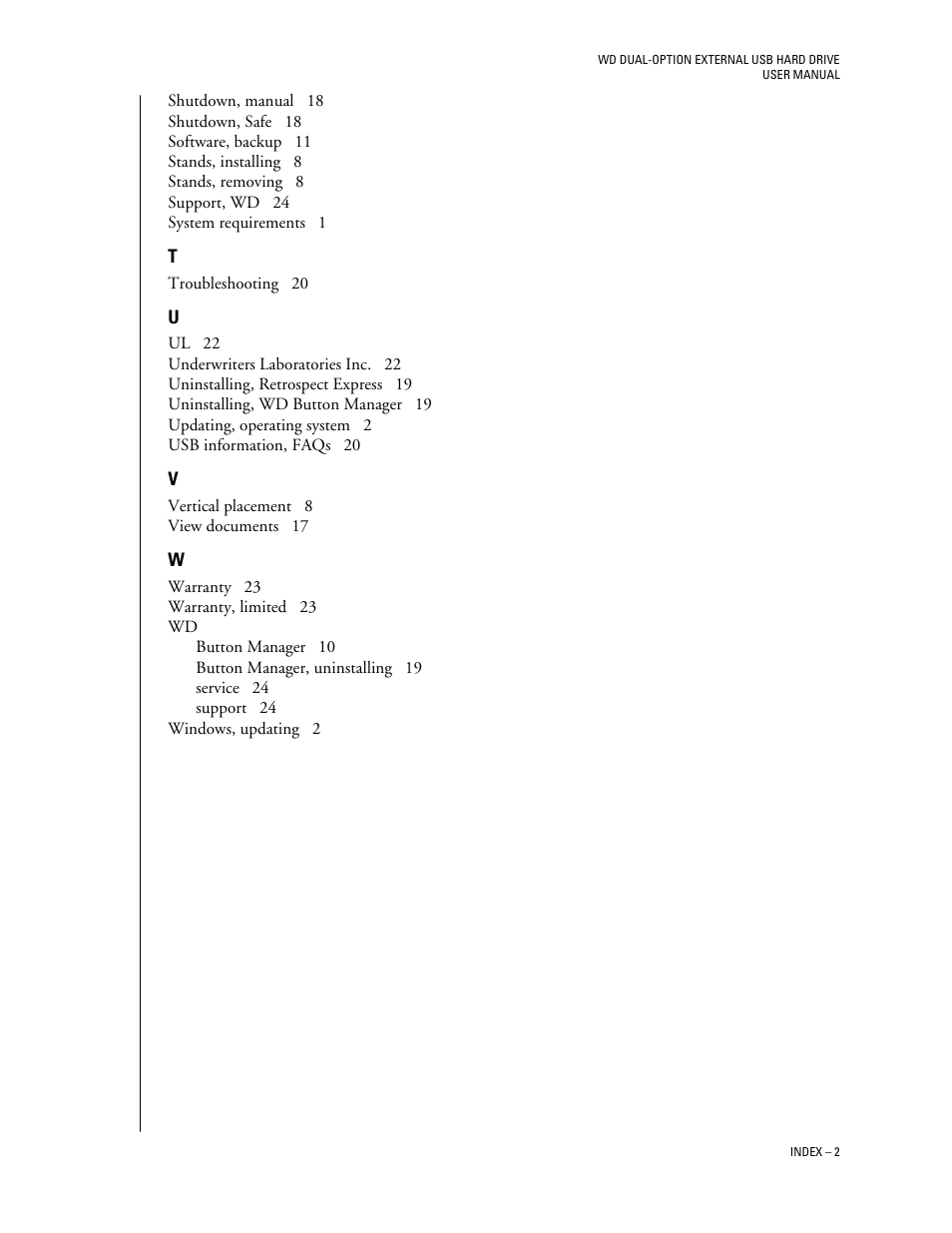 Western Digital WD Dual-Option USB External Drive User Manual User Manual | Page 30 / 30