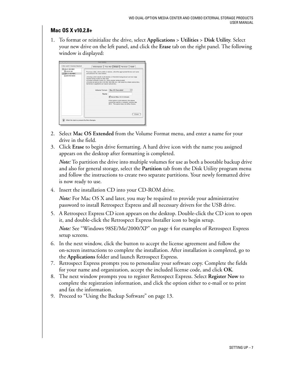 Mac os x v10.2.8 | Western Digital WD Dual-Option Media Center User Manual User Manual | Page 11 / 35