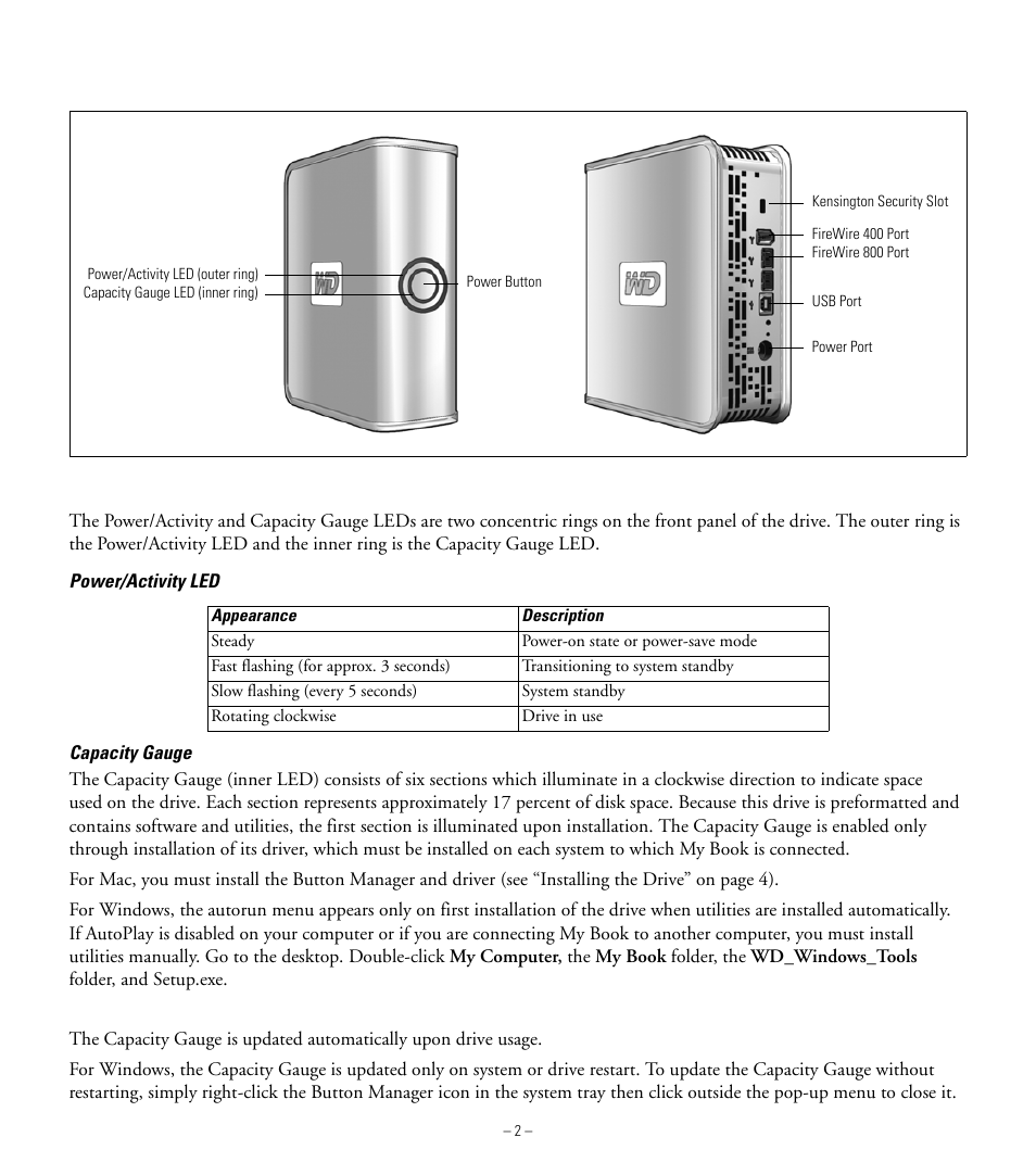 About your wd drive | Western Digital My Book Pro Edition Quick Install Guide User Manual | Page 3 / 9