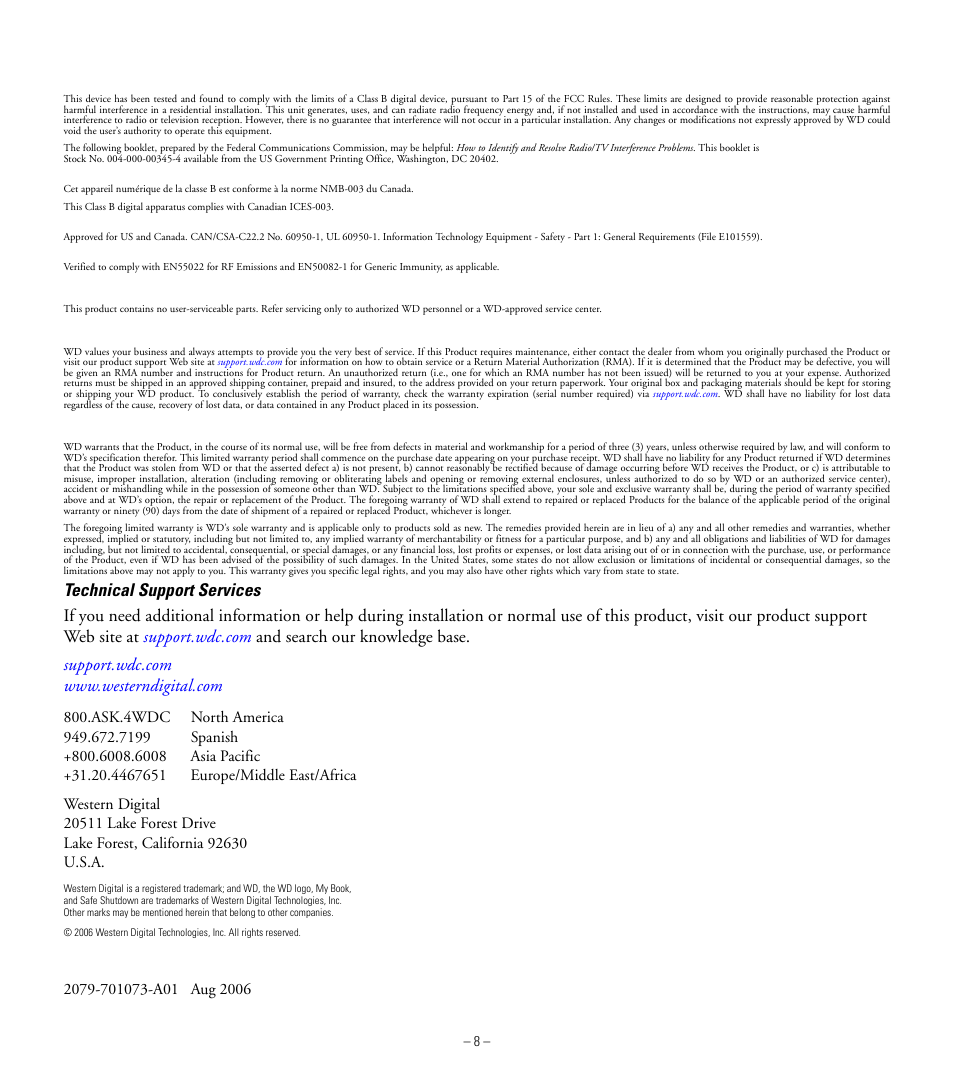 Western Digital My Book Pro Edition Quick Install Guide User Manual | Page 9 / 9