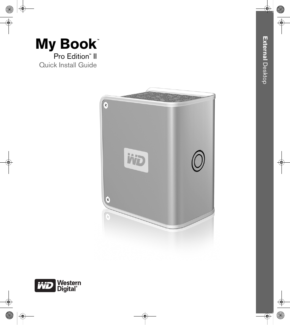 Western Digital My Book Pro Edition II Quick Install Guide User Manual | 5 pages