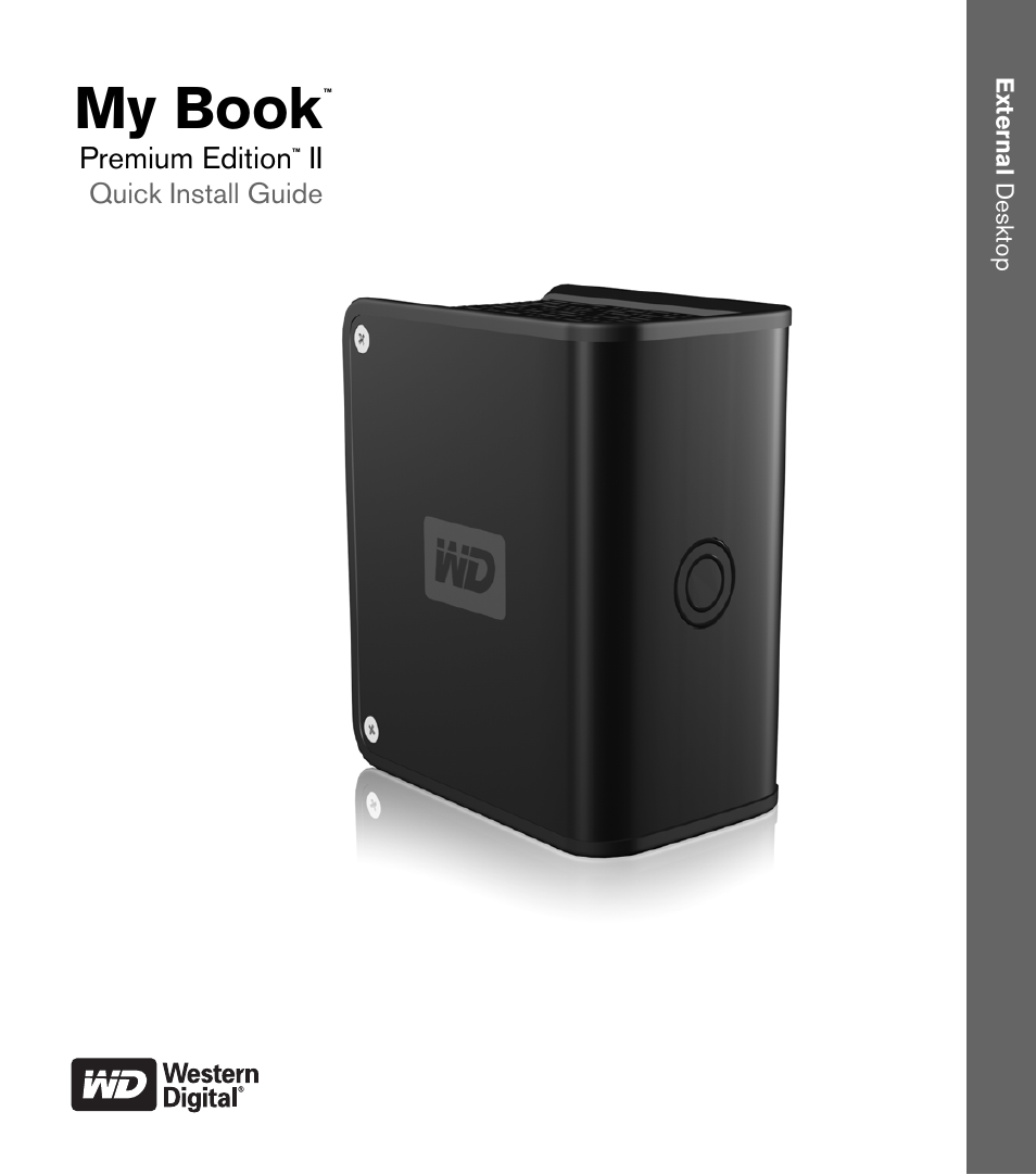 Western Digital My Book Premium Edition II Quick Install Guide User Manual | 5 pages