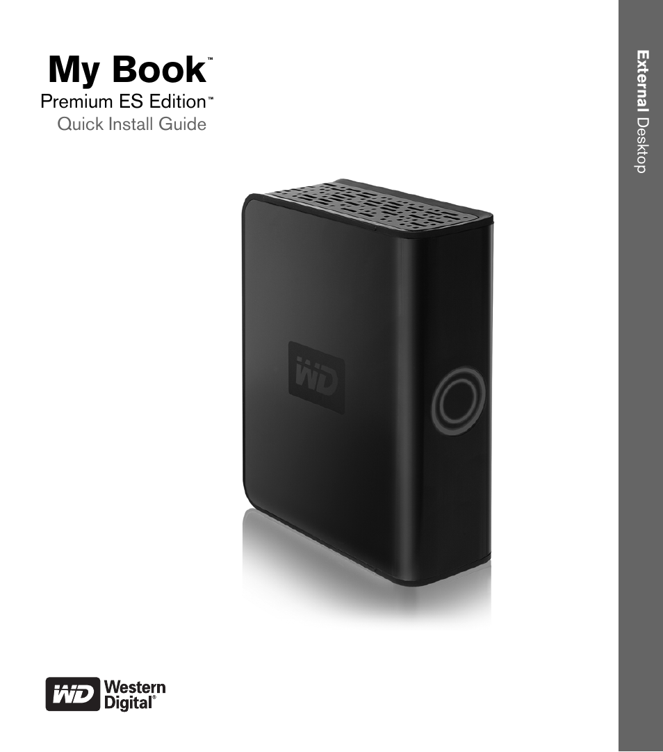 Western Digital My Book Premium ES Edition Quick Install Guide User Manual | 121 pages