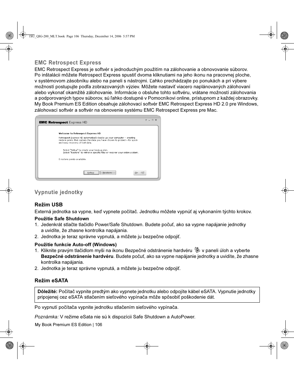 Western Digital My Book Premium ES Edition Quick Install Guide User Manual | Page 107 / 121