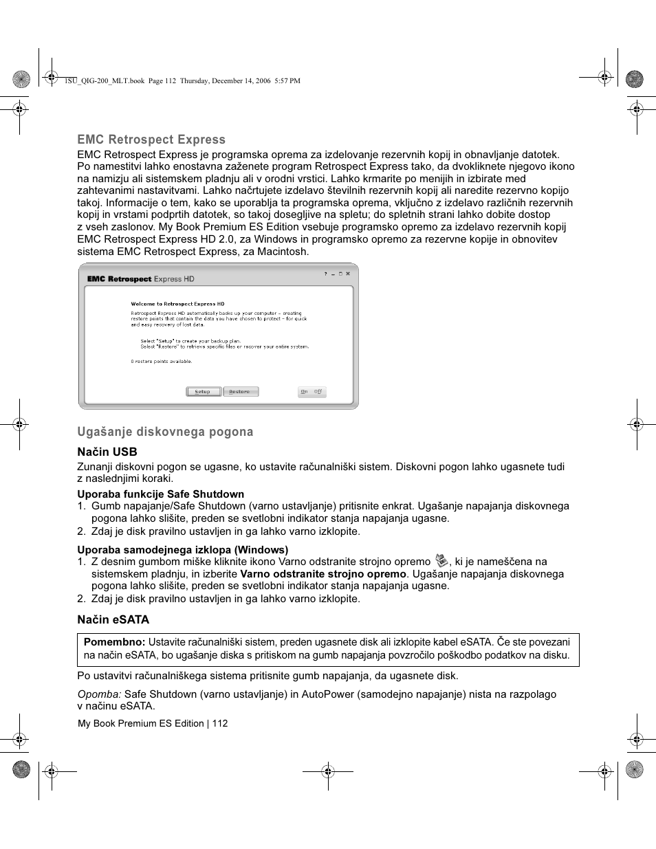 Western Digital My Book Premium ES Edition Quick Install Guide User Manual | Page 113 / 121