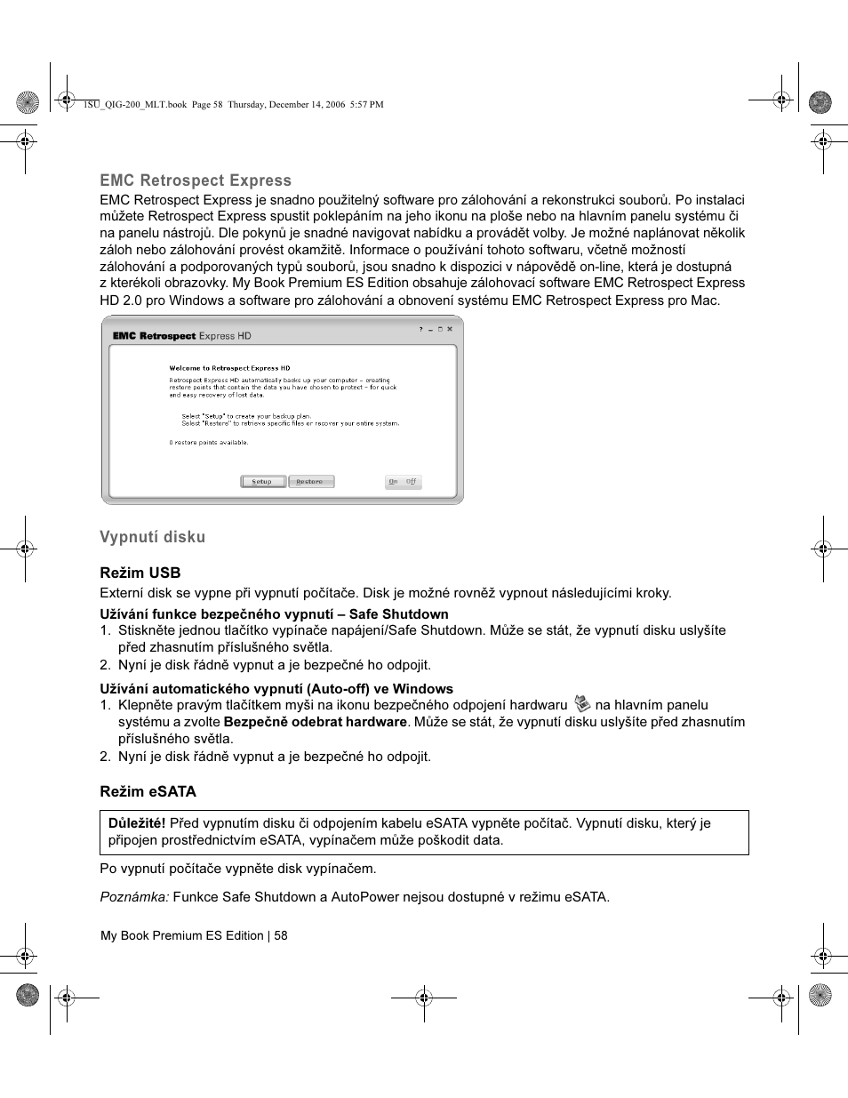 Western Digital My Book Premium ES Edition Quick Install Guide User Manual | Page 59 / 121