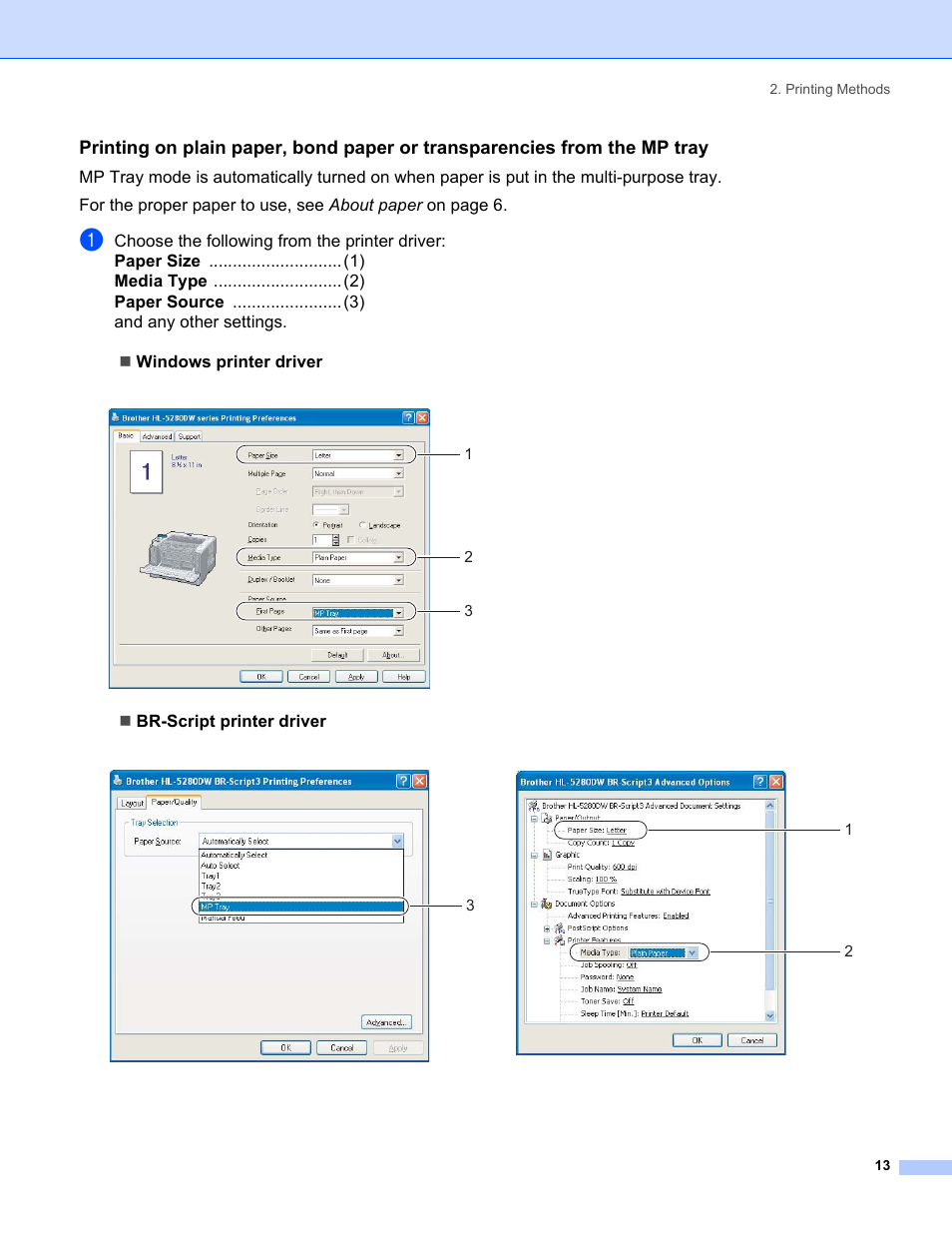 Brother HL-5280DW User Manual | Page 21 / 152