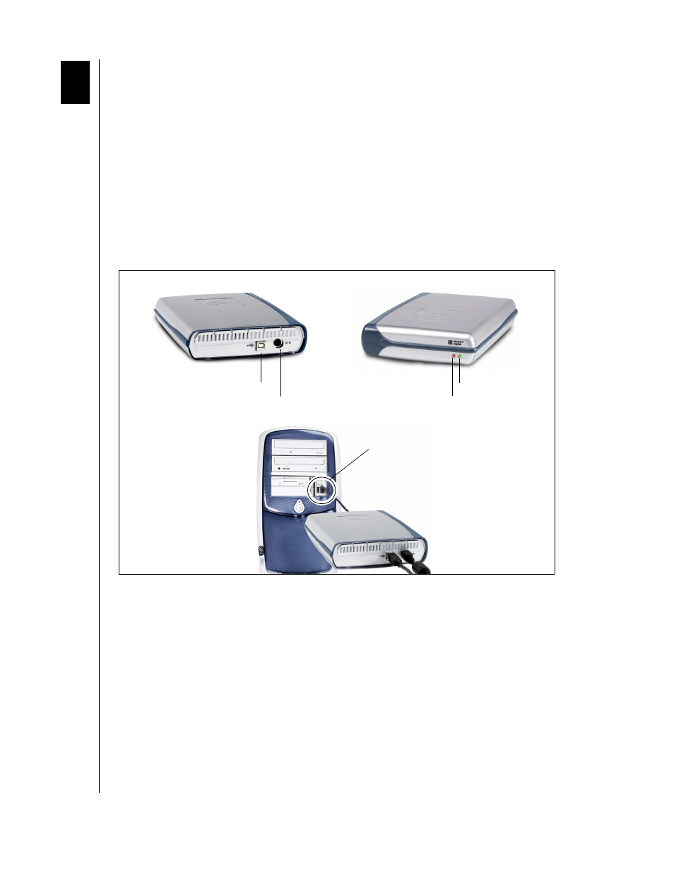 Connecting the usb 2.0 external hard drive | Western Digital WD Series I USB External Drive User Manual User Manual | Page 6 / 14