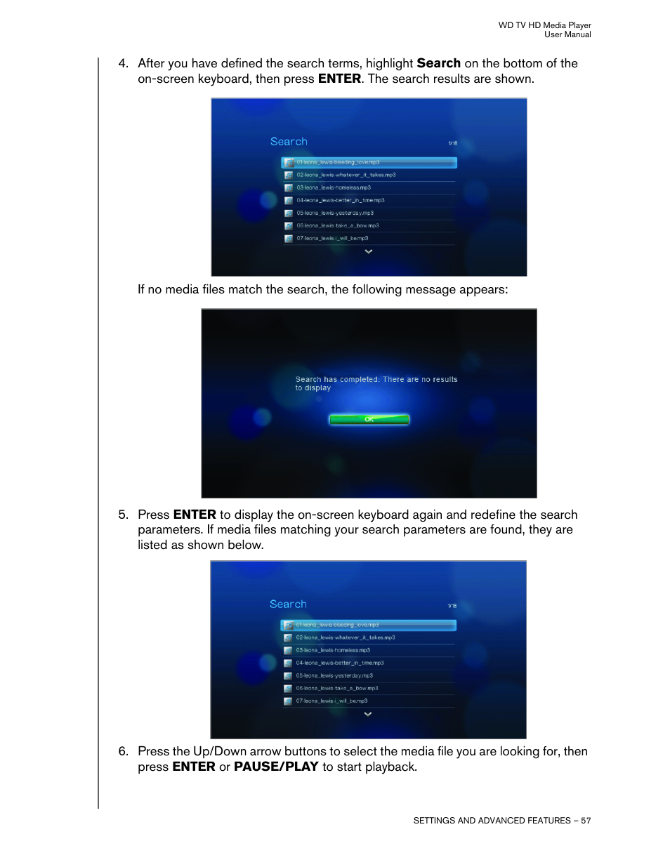 Western Digital WD TV HD Media Player (Gen 1) User Manual User Manual | Page 60 / 81