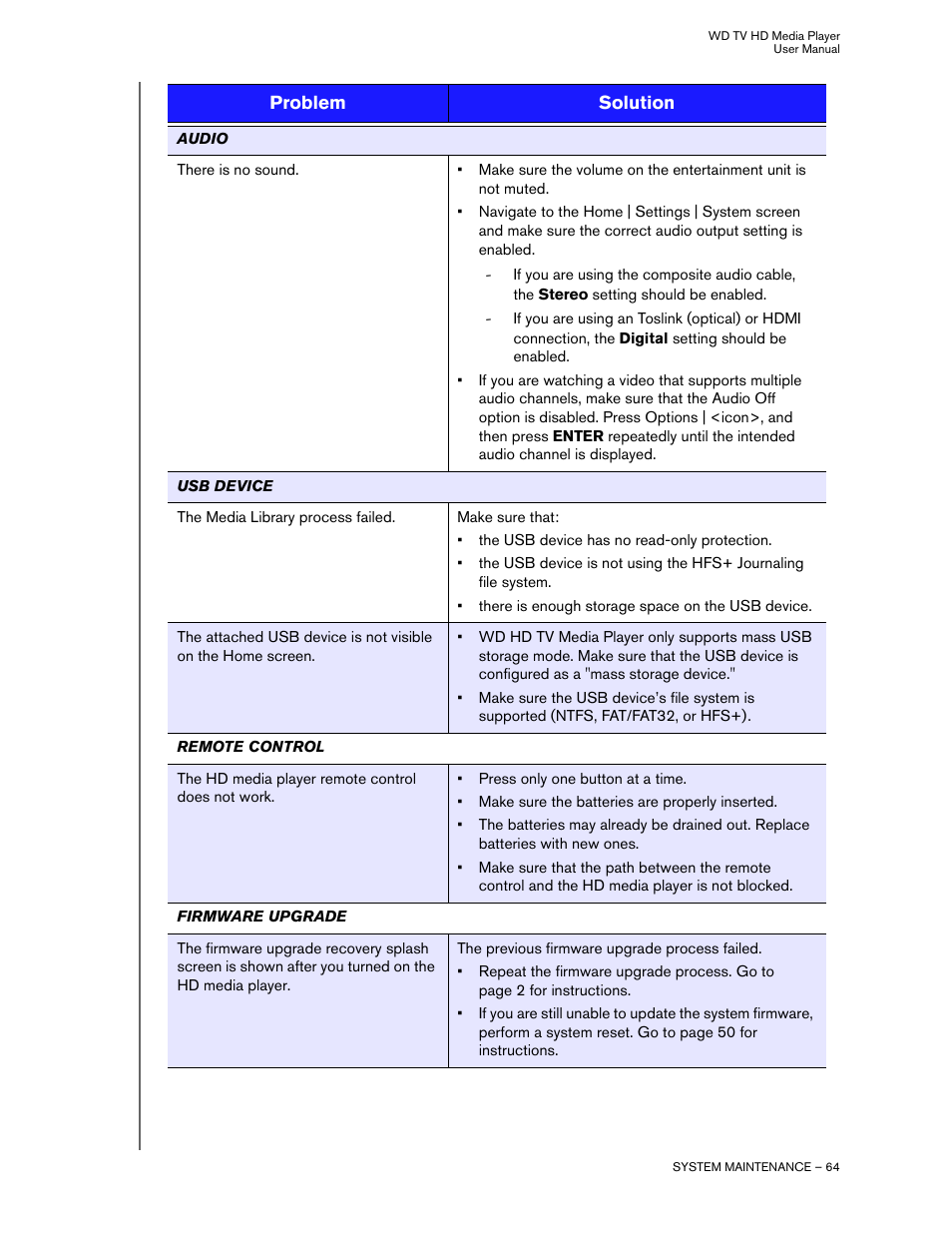 Western Digital WD TV HD Media Player (Gen 1) User Manual User Manual | Page 67 / 81