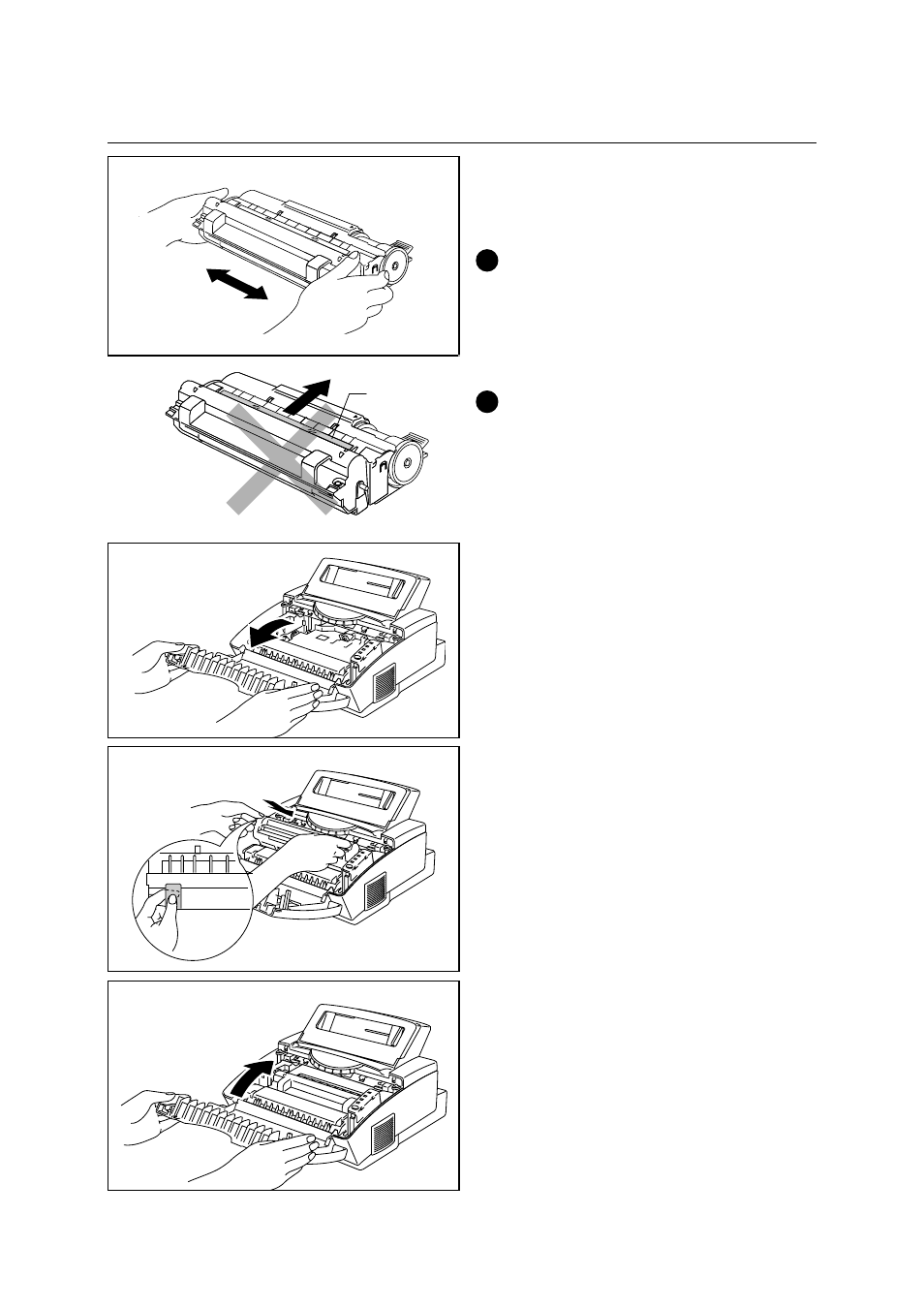 Action3: install the toner cartridge/drum unit, Action 3, Install the toner cartridge/drum unit | Brother HL-1040 User Manual | Page 178 / 305