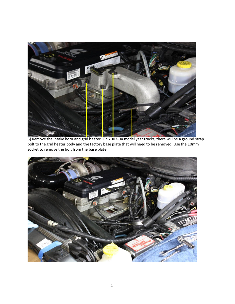 Wilson Manifolds 462259 5.9 Dodge/Cummins Performance Kit User Manual | Page 4 / 16
