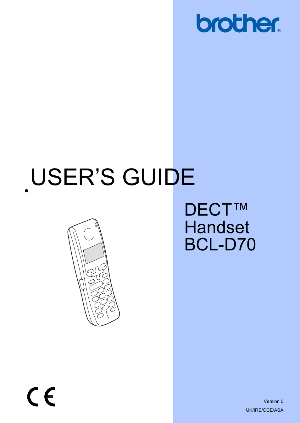 Brother DECT BCL-D70 User Manual | 38 pages