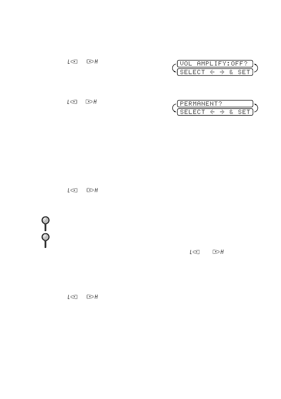Setting volume amplify, Setting the speaker volume, Setting the ring volume | Memory storage, Setting volume amplify -5 | Brother FAX 580MC User Manual | Page 39 / 115