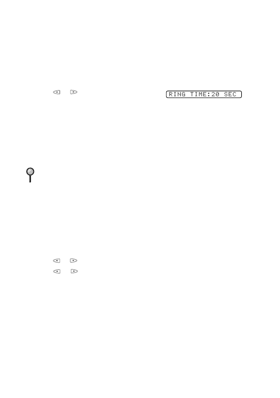 Setting f/t ring time, Record fax/tel outgoing announcement (f/t ogm) | Brother FAX 580MC User Manual | Page 42 / 115