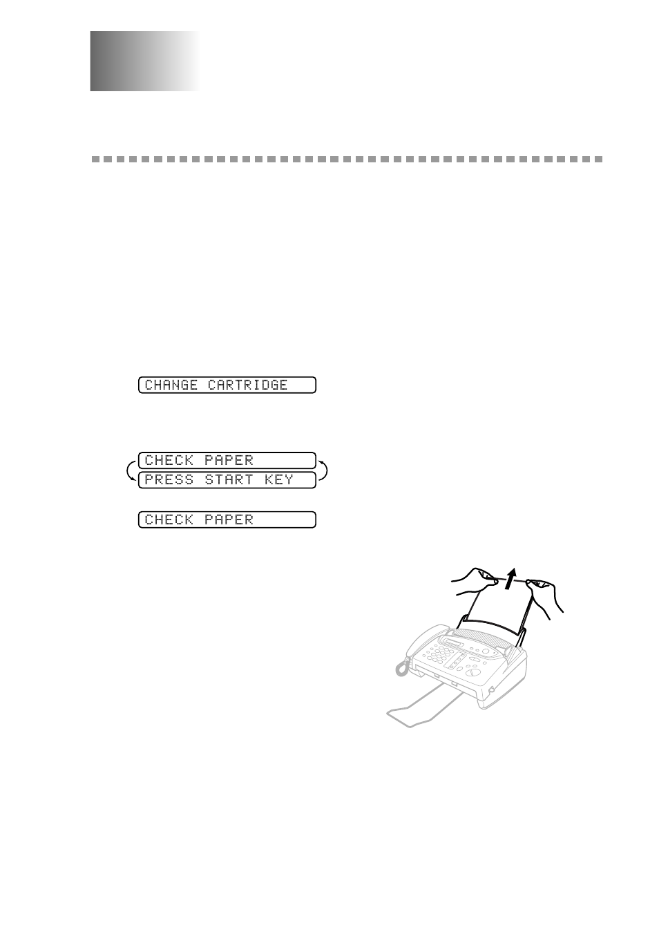 Troubleshooting and routine maintenance, Troubleshooting, Error messages | Troubleshooting and routine maintenance -1, Troubleshooting -1, Error messages -1 | Brother FAX 580MC User Manual | Page 85 / 115