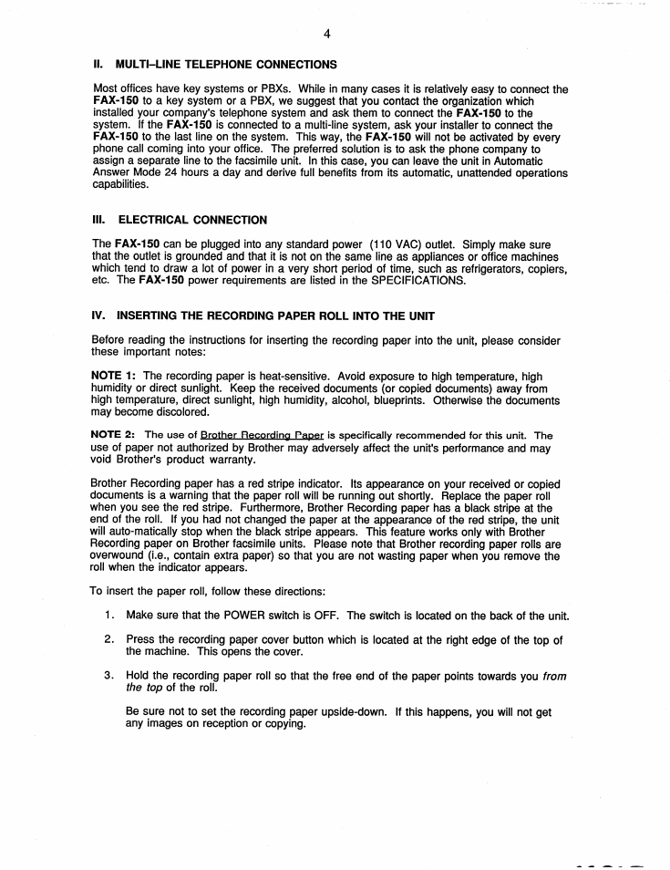 Brother FAX-150 User Manual | Page 10 / 36