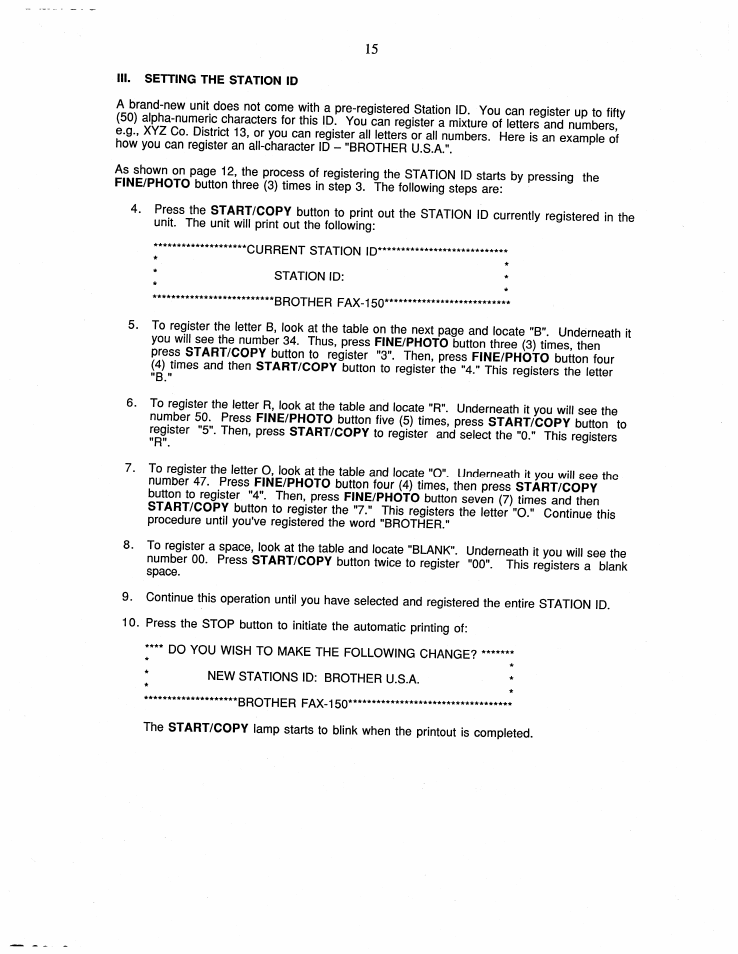 Brother FAX-150 User Manual | Page 21 / 36