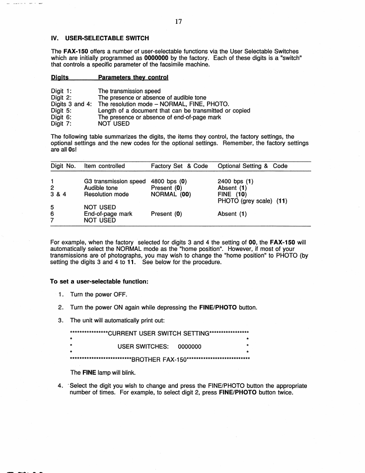 Brother FAX-150 User Manual | Page 23 / 36