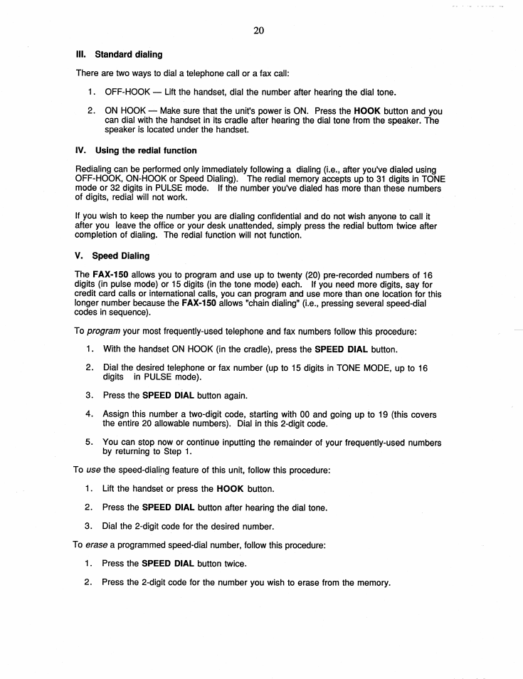 Brother FAX-150 User Manual | Page 26 / 36