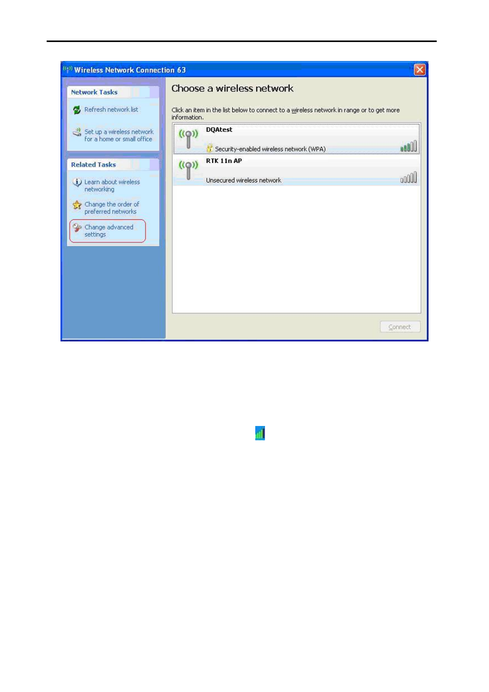 3 to connect with 802.11n wireless lan utility, Filemate wireless-n pci adapter | Wintec PCI Wireless-N User Manual | Page 14 / 43