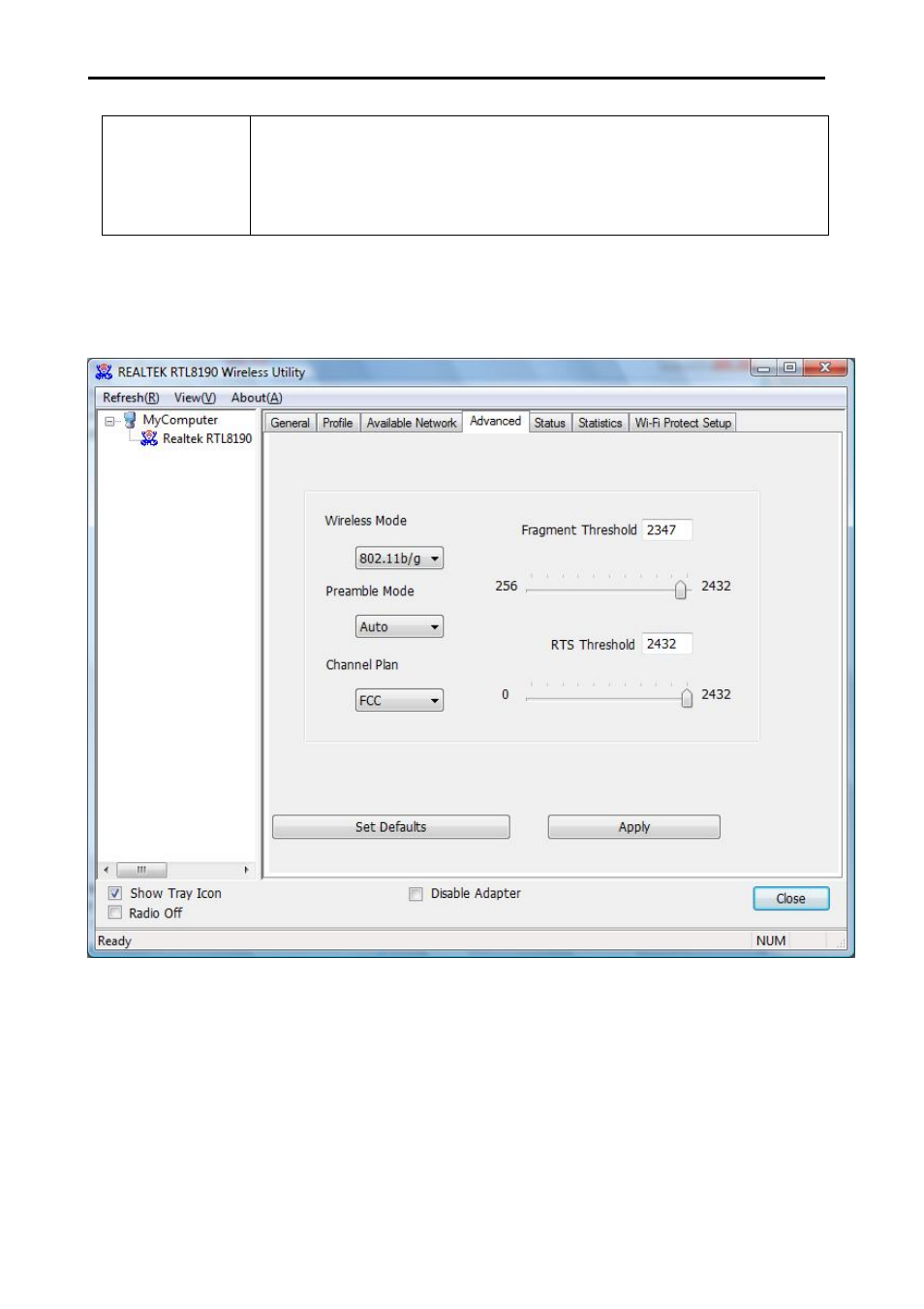5 advanced, 6 status, Filemate wireless-n pci adapter | Wintec PCI Wireless-N User Manual | Page 36 / 43