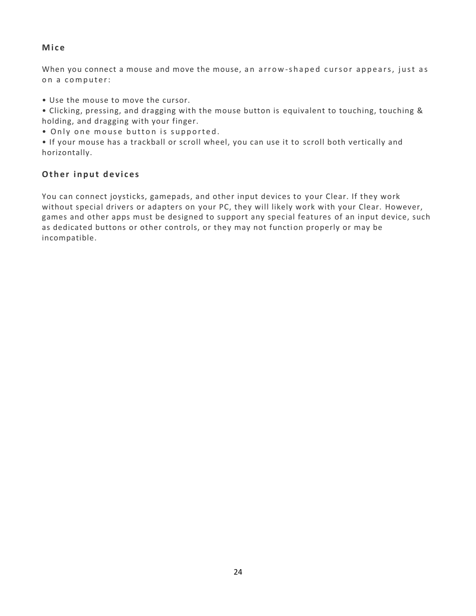 Wintec FileMate Clear X2 and X4 Tablets User Manual | Page 24 / 58