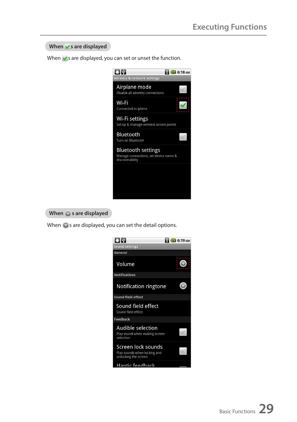 Executing functions | Wintec FileMate Identity Tablet User Manual | Page 30 / 98