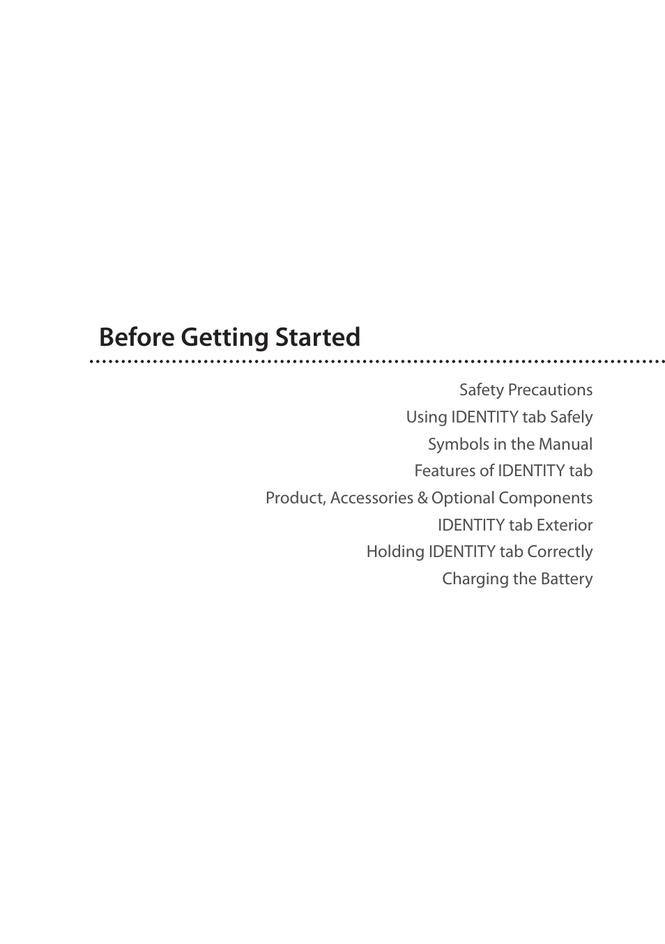 Before getting started | Wintec FileMate Identity Tablet User Manual | Page 5 / 98