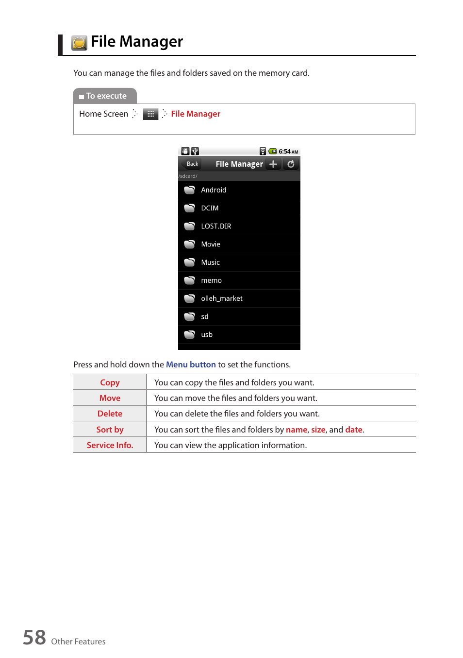 File manager | Wintec FileMate Identity Tablet User Manual | Page 57 / 98